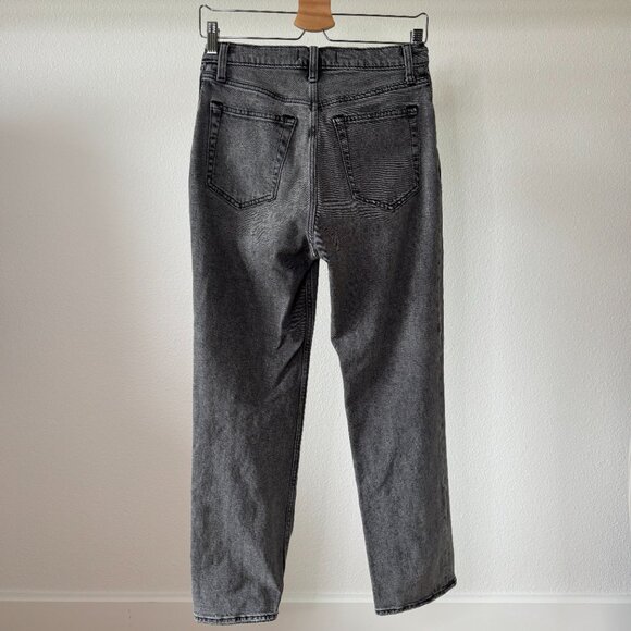 Abercrombie & Fitch Ultra High Rise Ankle Straight Jeans Black Wash Size 27 / 4R - Picture 9 of 16